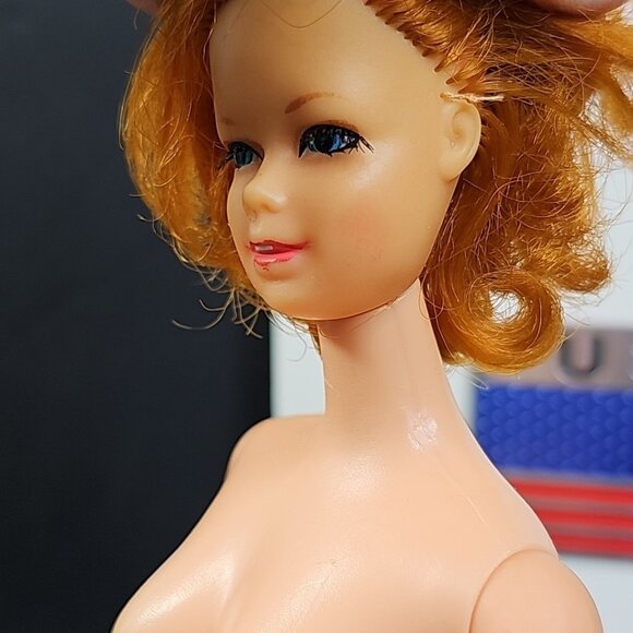 Barbie 1966 Stacey Twist 'n Turn with Lashes & Short Red Hair READ Japan - Picture 3 of 16